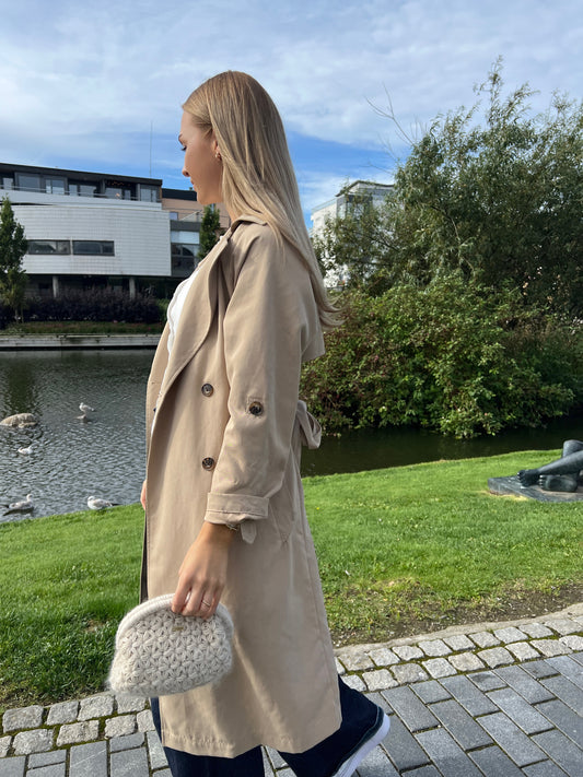 rosé clutch - lys beige